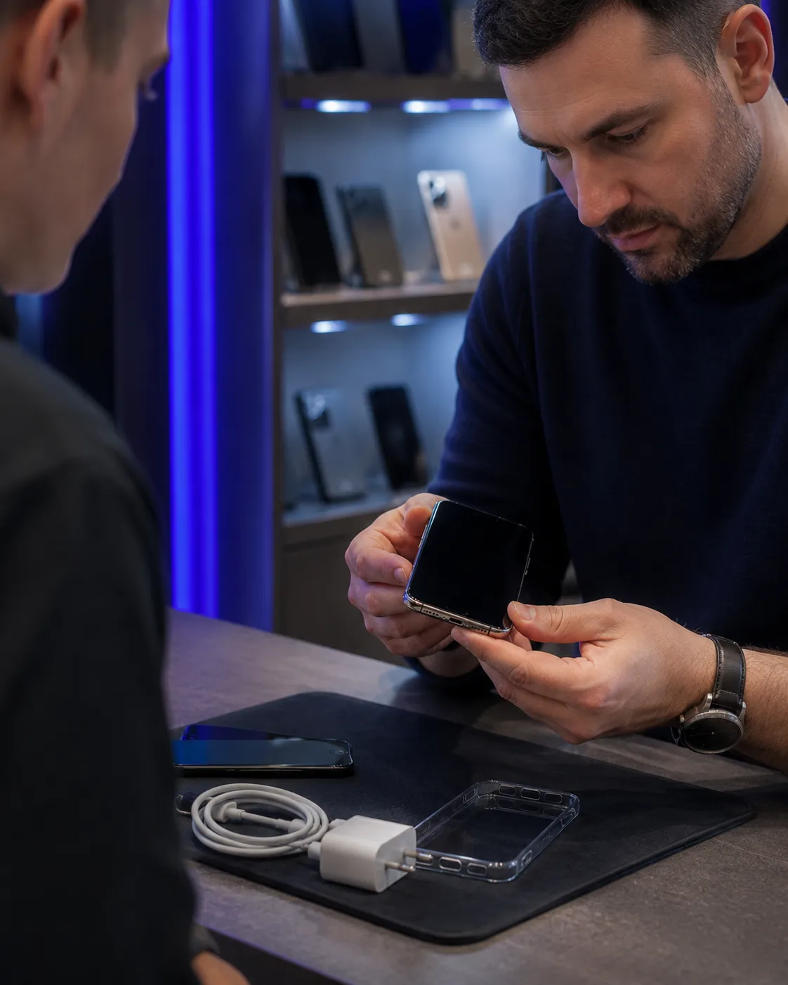 Grafika wpisu: Jak bezpiecznie kupić używany telefon? 12 rzeczy do sprawdzenia