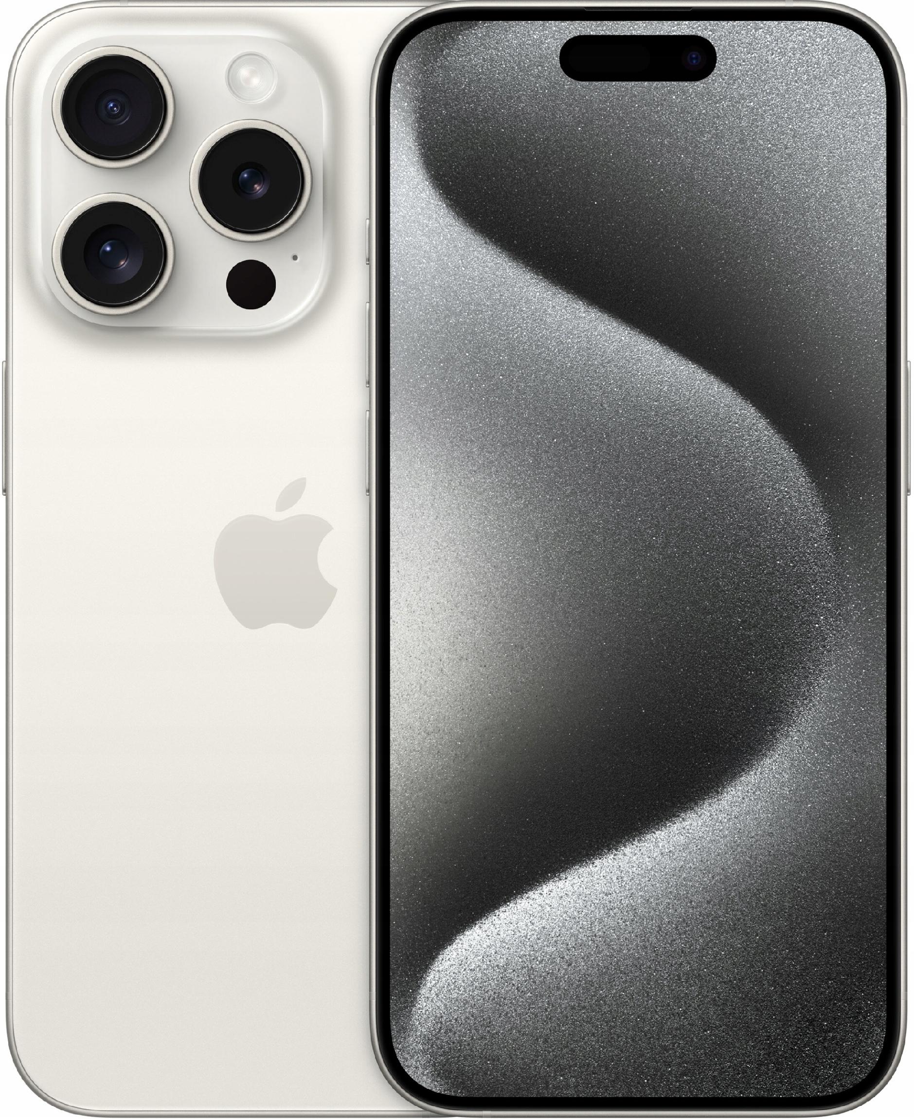 APPLE IPHONE 15 PRO MAX 5G 256GB | WHITE | JAK NOWY| BATERIA 100% | 0 CYKLI