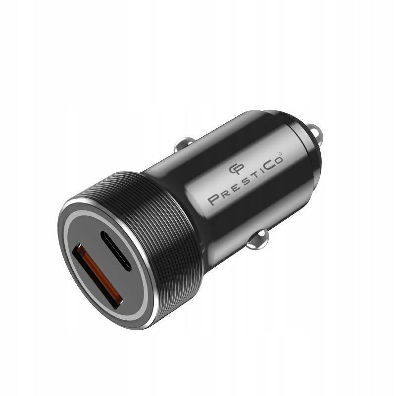 ŁADOWARKA SAMOCHODOWA QC + PD 20W PRESTICO K2A SZYBKA