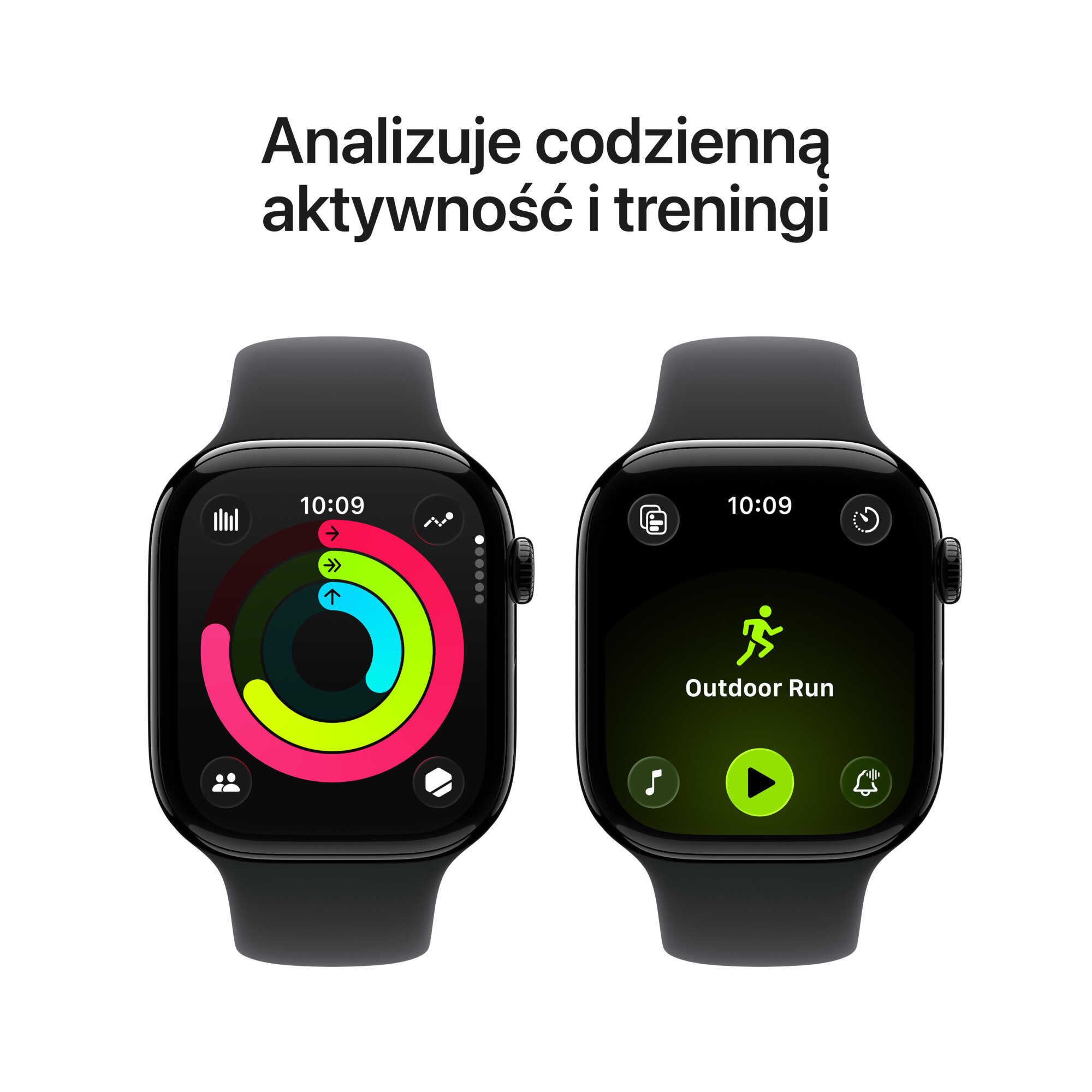 APPLE WATCH 11 GPS 46mm A3333 | JET BLACK | M/L | JAK NOWY | BATERIA 100%