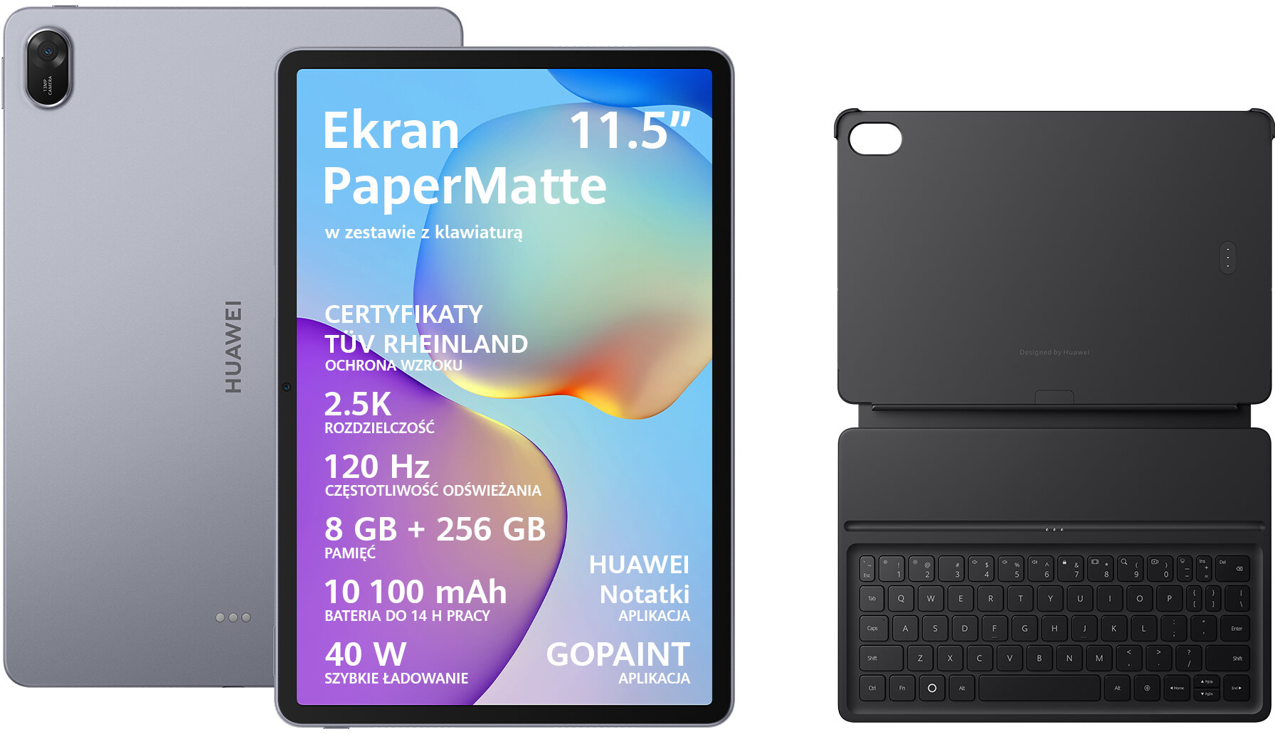 Tablet z klawiaturą Huawei MatePad 11.5 256GB Wi-Fi + Rysik HUAWEI M-Pencil